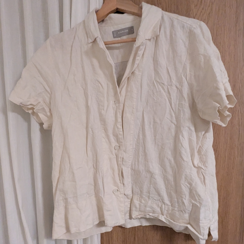Everlane Button Up Linen 8 Never Worn